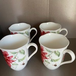 Lenox Butterfly Meadow Holiday 4-Piece Mug Set 875873